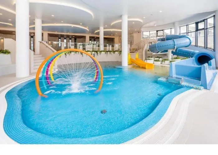 Lägenhet Polanki Aqua Premium - Bezplatny Parking Baseny Sauny Bawialnia Silownia Kołobrzeg