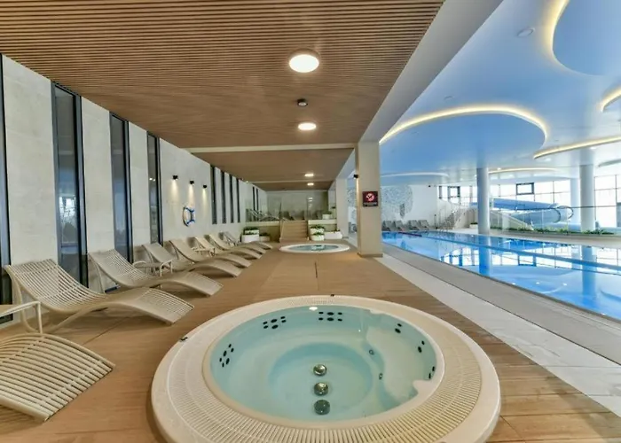 Lägenhet Polanki Aqua Premium - Bezplatny Parking Baseny Sauny Bawialnia Silownia *